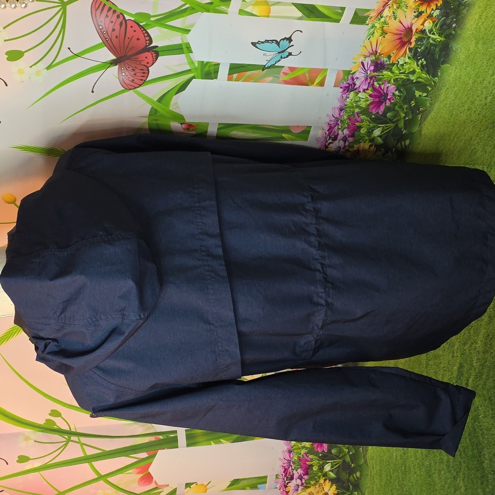 32 Degrees Cool Women's Dark Blue Hooded Spring Jacket In Small - Picture 5 of 9